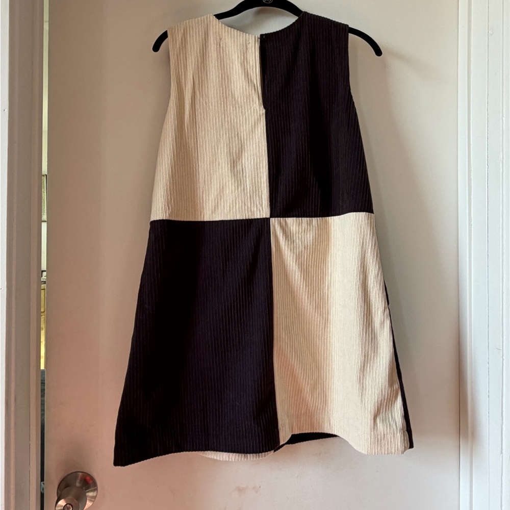 100% cotton Cord Mini Shift Dress